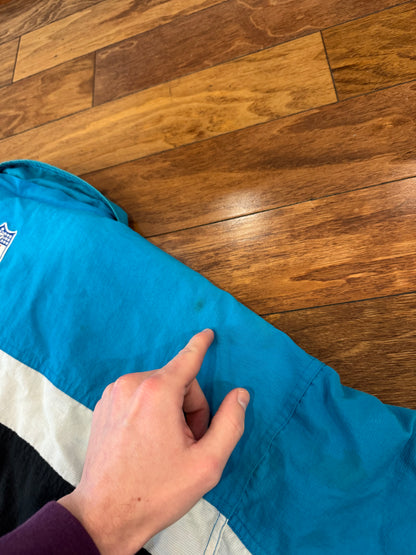 00s Carolina Panthers Reebok Stained Puffer Jacket (XL)
