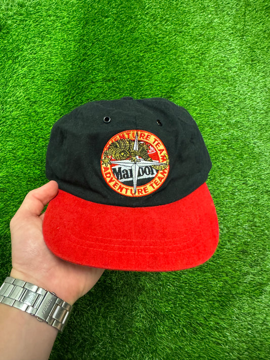 90s Marlboro Cigarettes Promo Adventures Vintage Snapback Hat (OS)