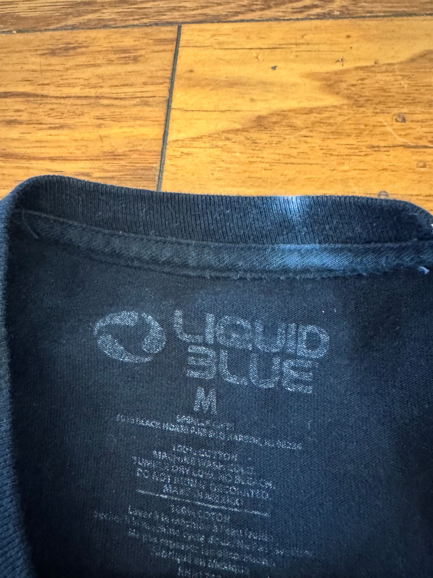 00s Pink Floyd Liquid Blue Tie Dye Rock Band Music Tee (M)