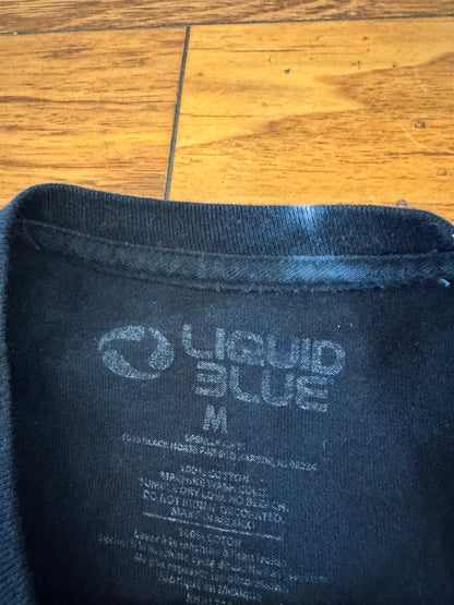 00s Pink Floyd Liquid Blue Tie Dye Rock Band Music Tee (M)