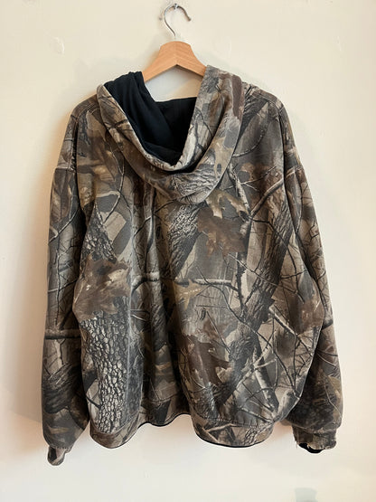 90s Winchester Camo Zip Up Hoodie (XXL)