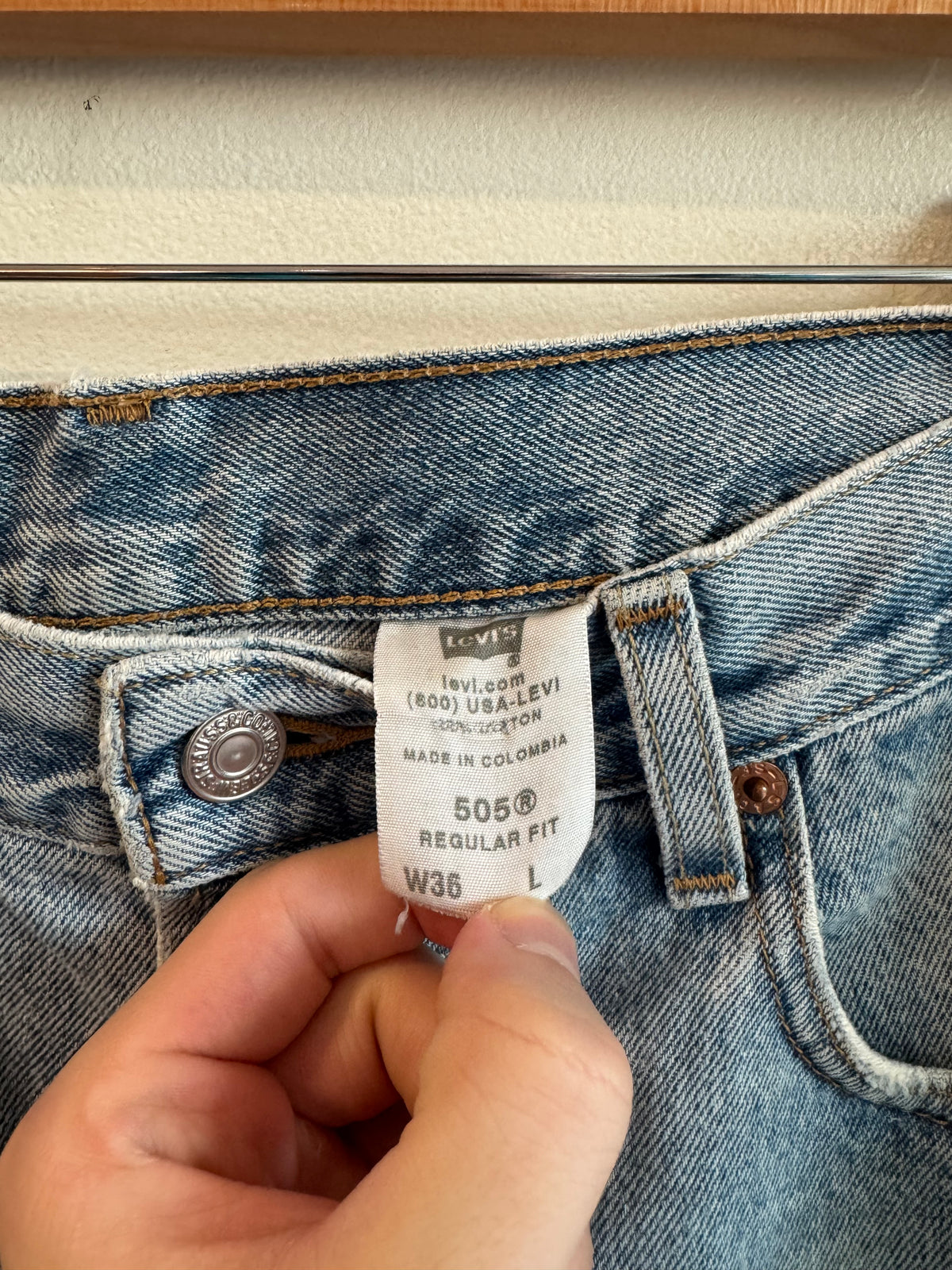 2003 Levi's 505 Blue Shorts (36)