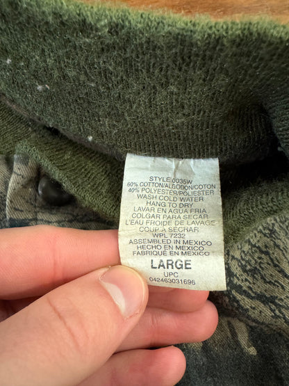 90s Jerzees Outdoors Vintage Camo Bomber Jacket (L)