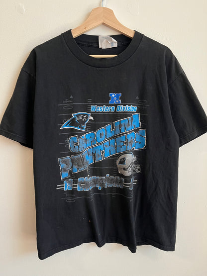 00s Carolina Panthers Faded Western Division Tee (XL)