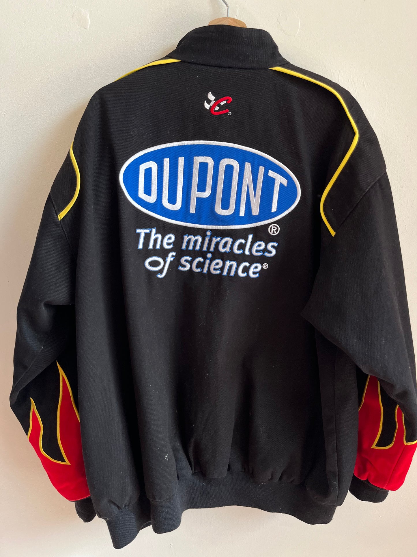 2004 Jeff Gordon Dupont Black Flames Nascar Racing Jacket (XL)