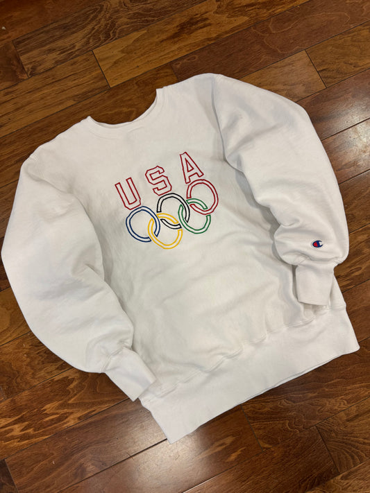 1996 USA Olympics Reverse Weave Vintage Crewneck (L)