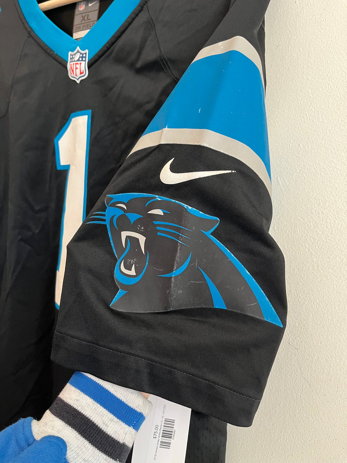 2010s Carolina Panthers Cam Newton Nike Home Jersey (XL)