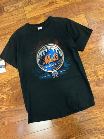 2000 New York Mets Big Logo Vintage MLB Graphic Tee (M)