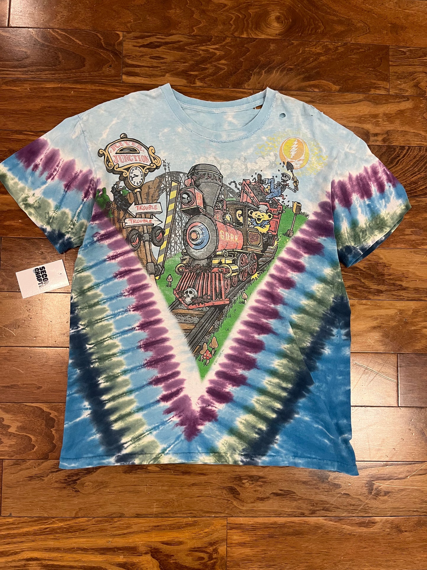 2011 Grateful Dead Tie Dye Graphic Music Band Tee (L)
