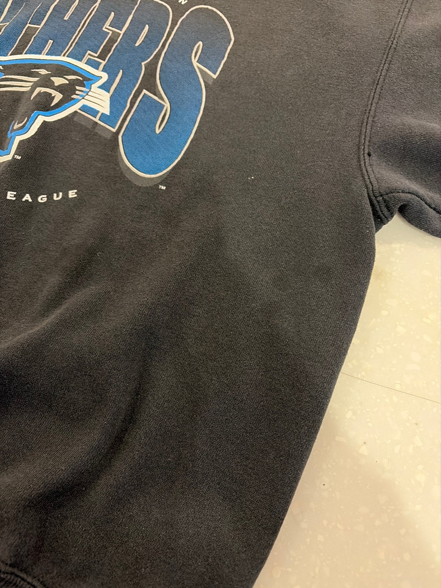 90s Carolina Panthers Football Tradition Stained Crewneck (XL)
