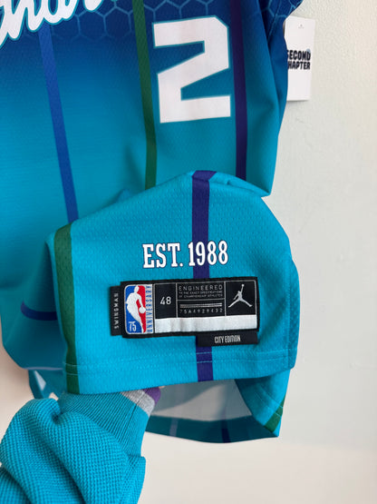 2022 Charlotte Hornets LaMelo Ball City Edition Jordan Swingman Jersey (L)