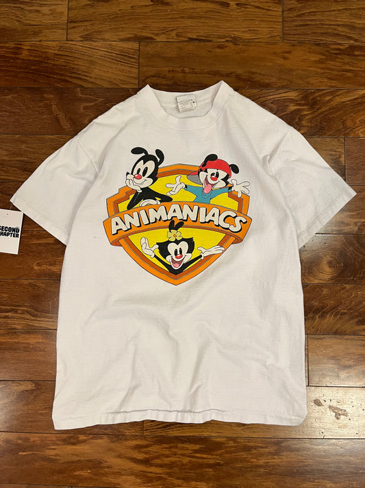 1993 Animaniacs Vintage Warner Bros Double Sided Cartoon Tee (L)