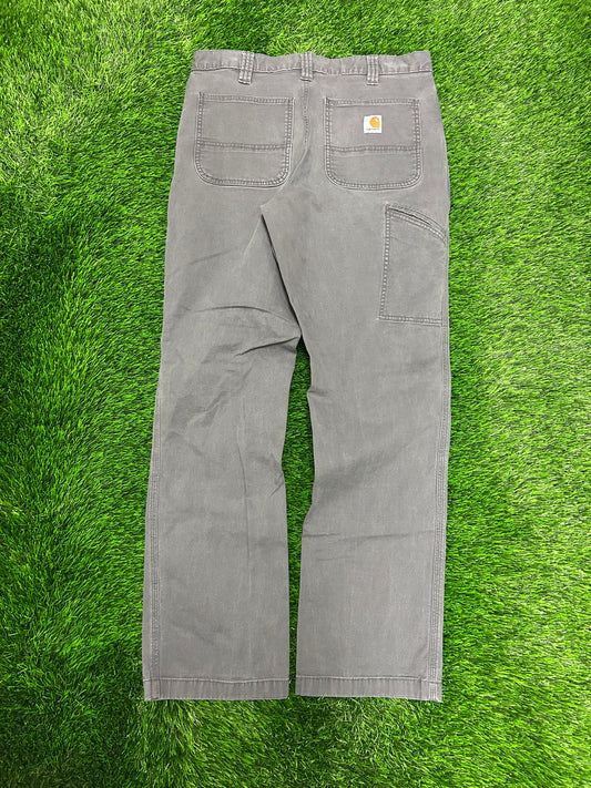 Carhartt Grey Workwear Relaxed Fit Pants (34 x 34)