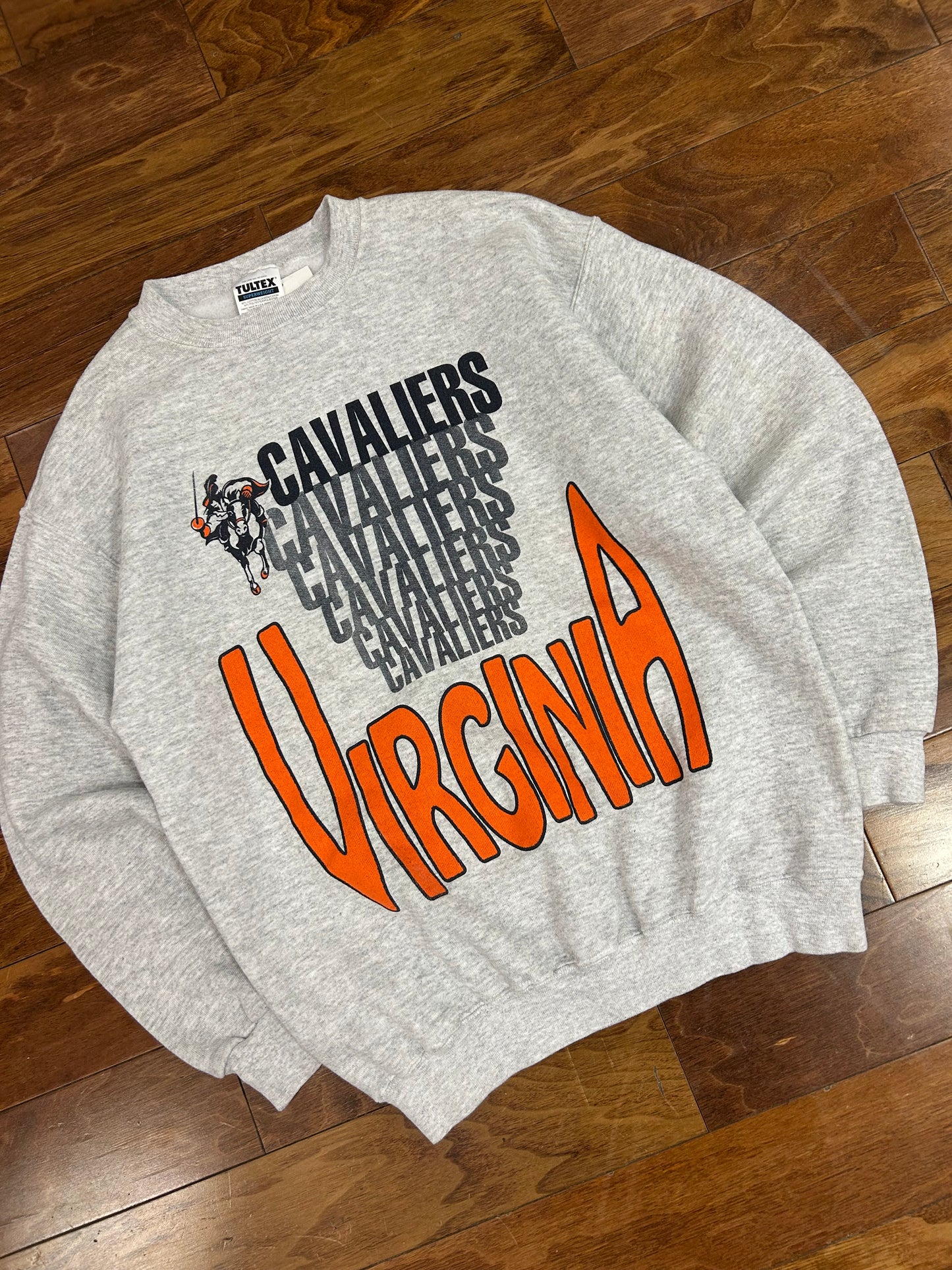 90s University of Virginia Cavaliers Vintage Spell Out Crewneck (M)