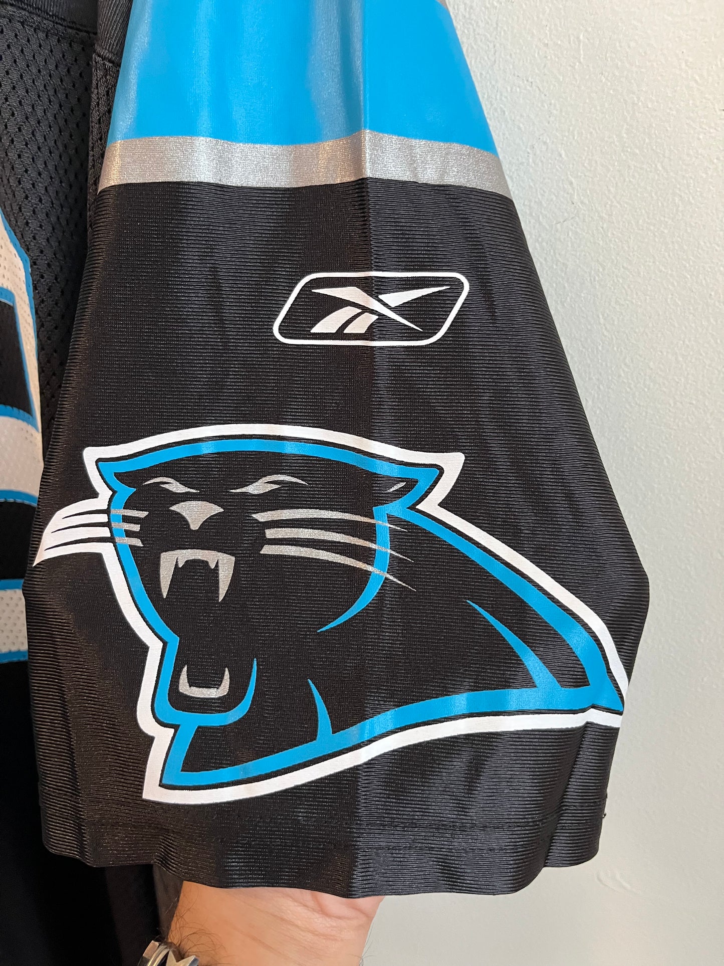 00s Carolina Panthers Jon Beason Reebok Home Jersey (XL)