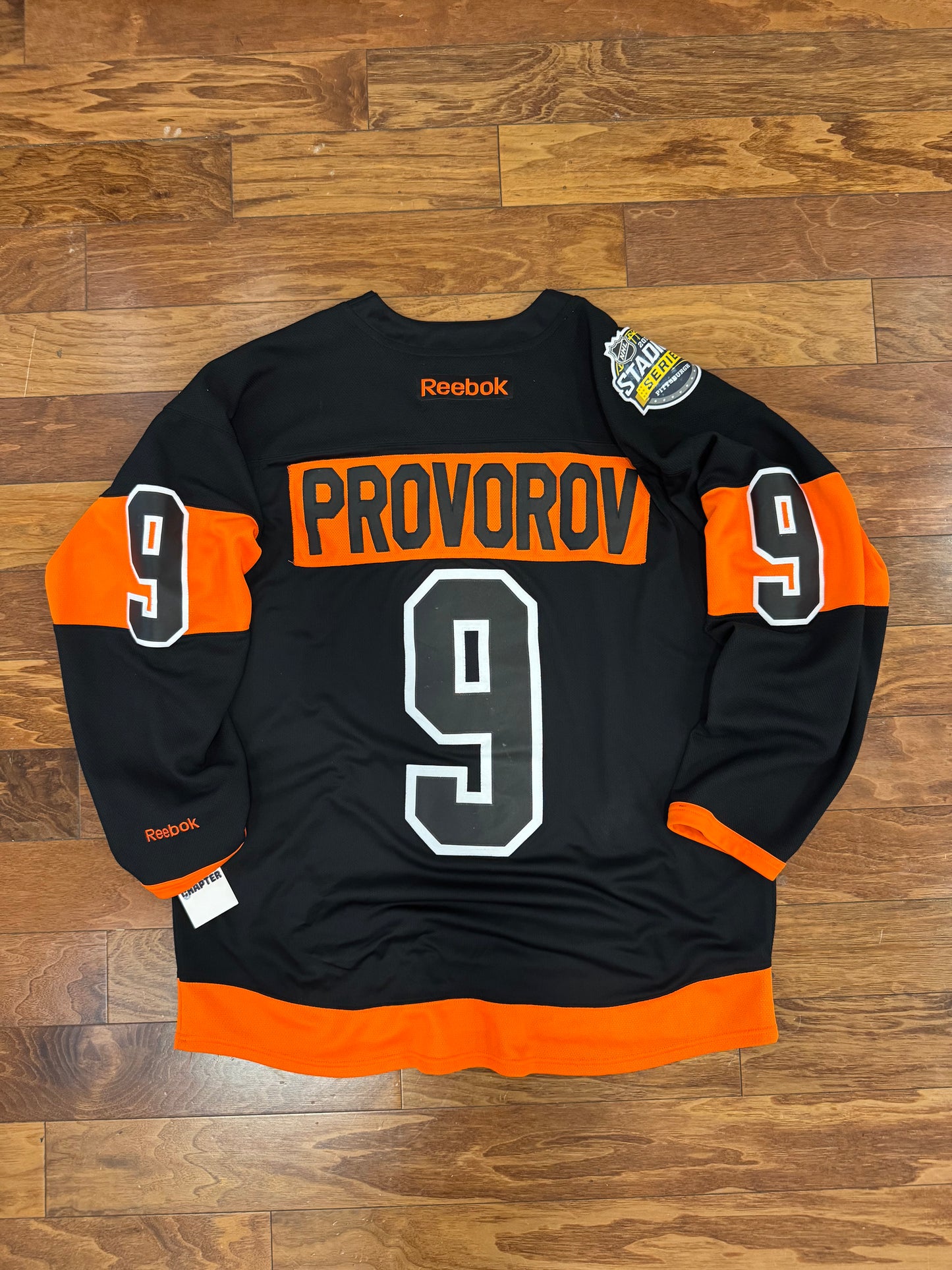 2017 Ivan Provorov Philadelphia Flyers Stadium Series Reebok Jersey (XXL)
