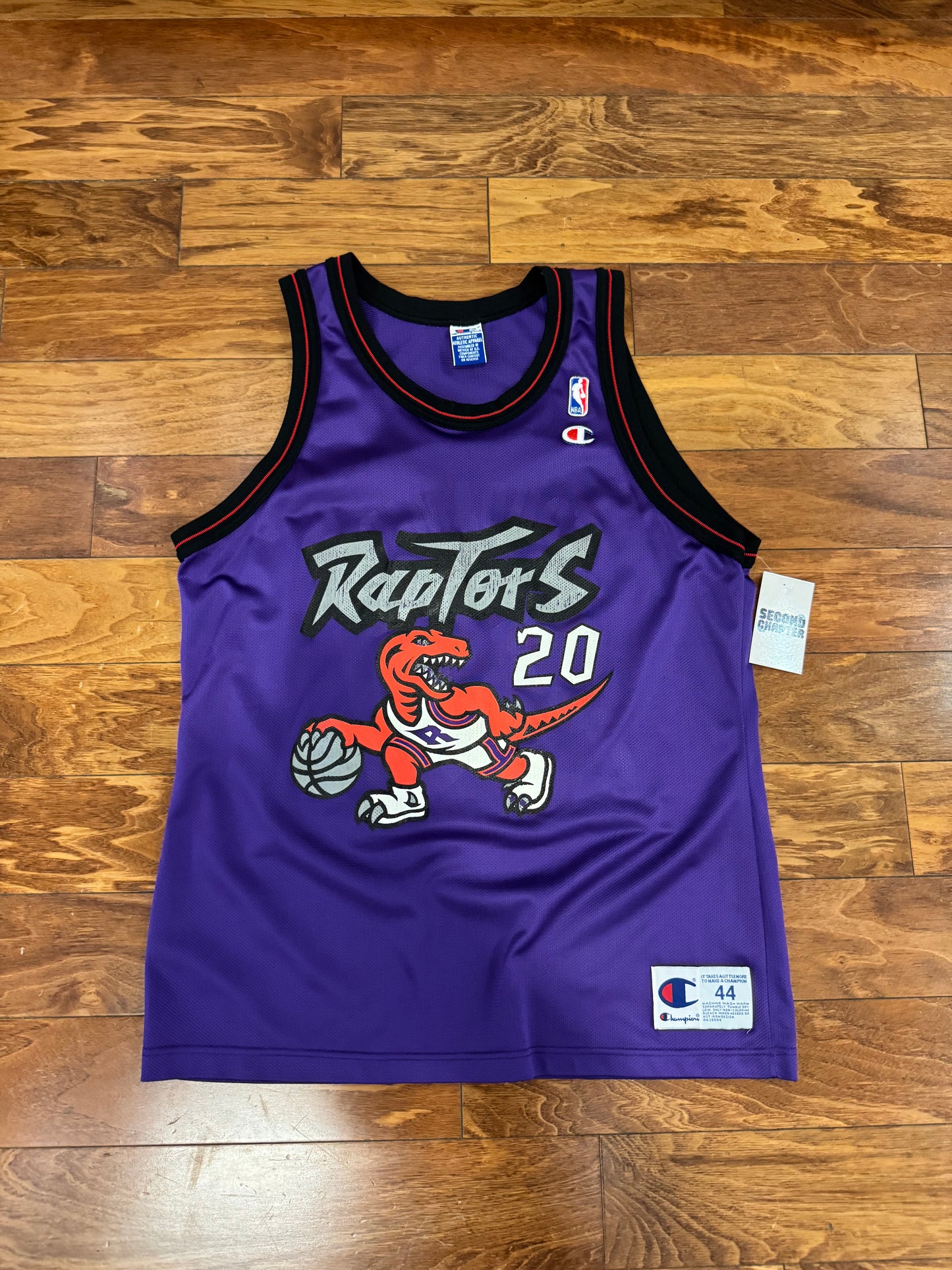 90s Toronto Raptors Damon Stoudamire #20 Champion NBA Jersey (L)