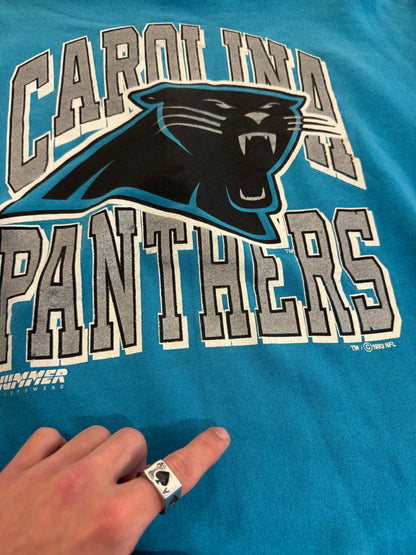 1993 Carolina Panthers Rare Hummer Blue Crewneck (XL)