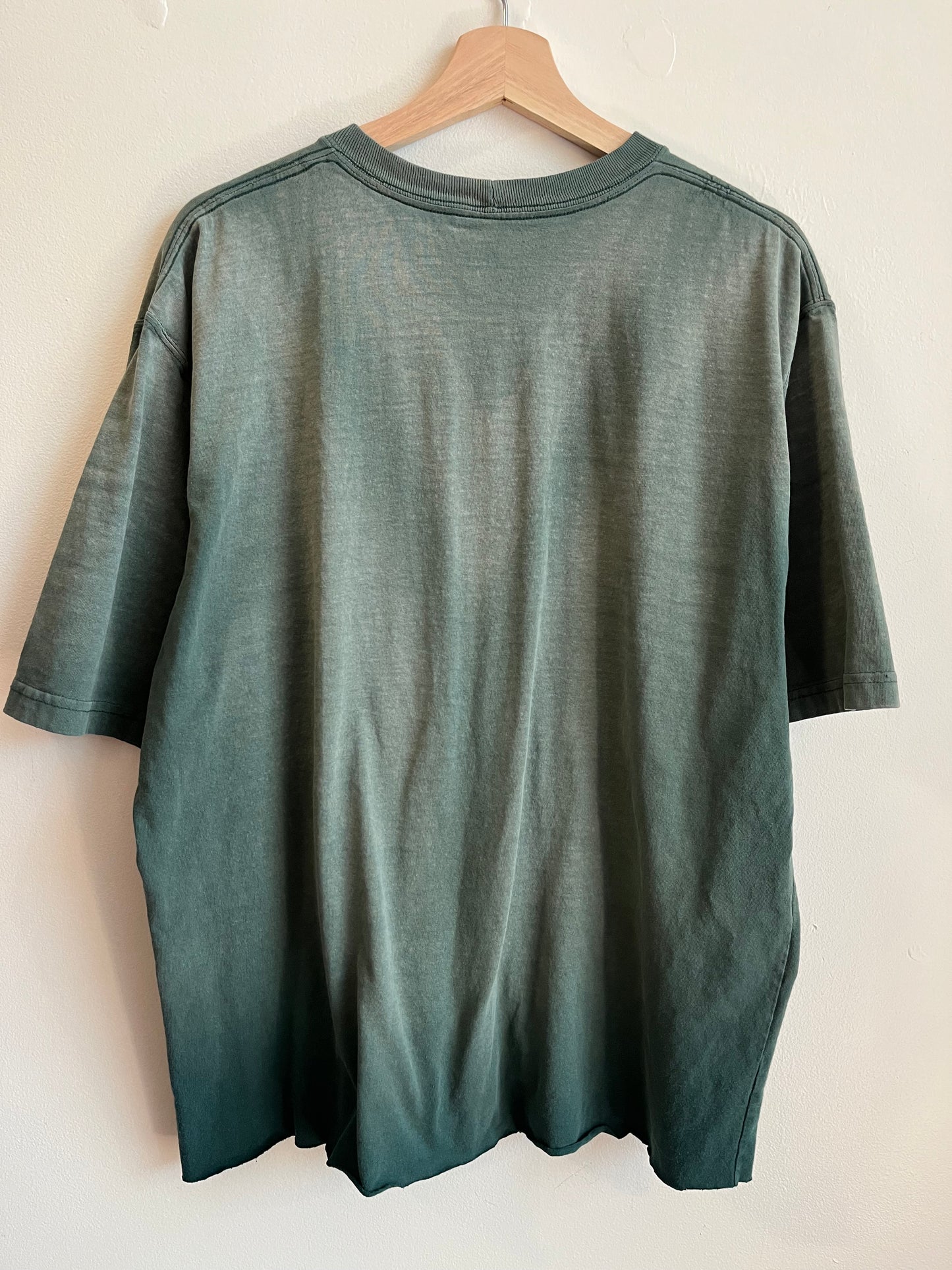 00s Carhartt Faded Green Cropped Pocket Tee (L)