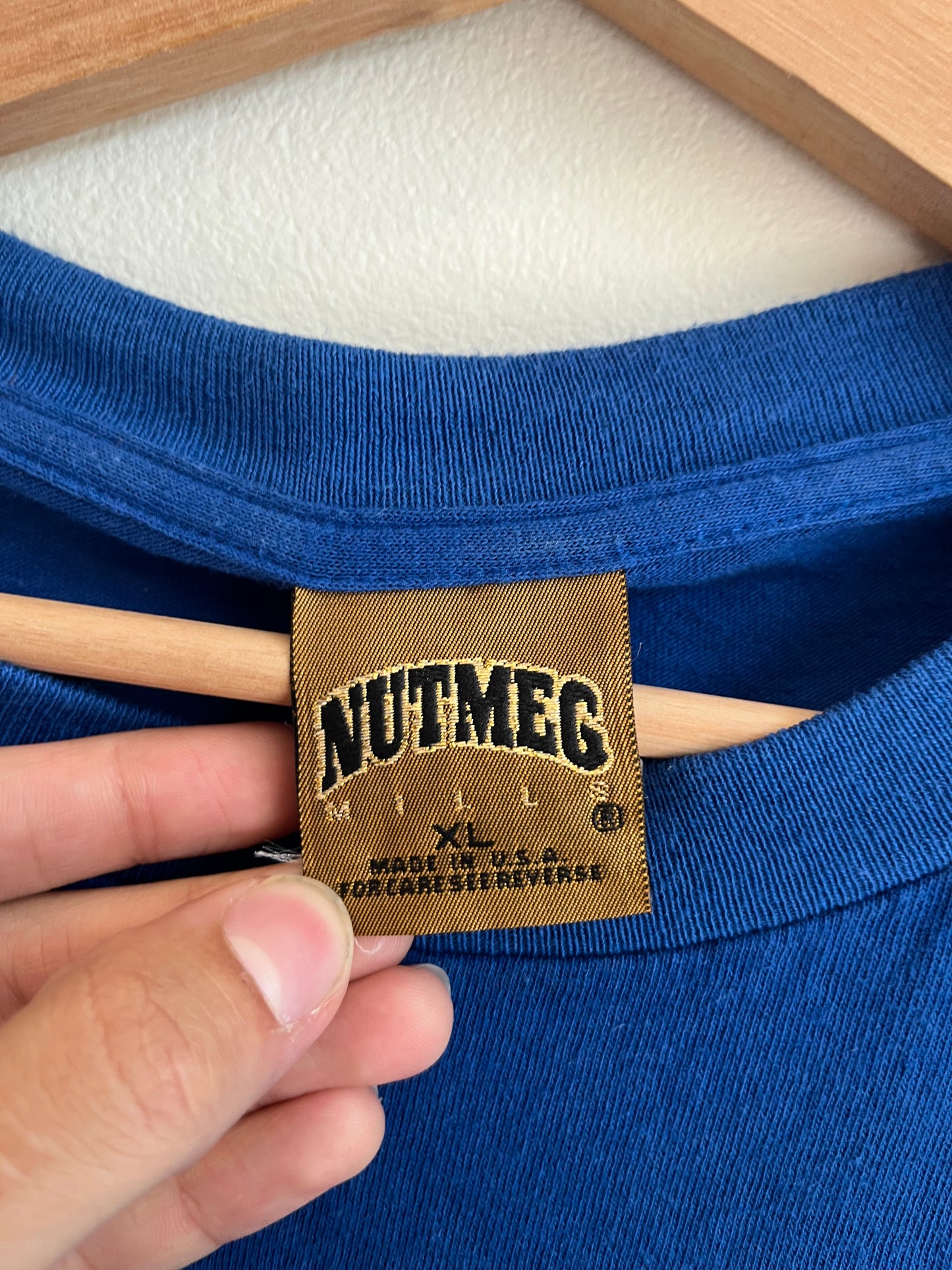 90s Duke Blue Devils Embroidered Nutmeg Tee (XL)