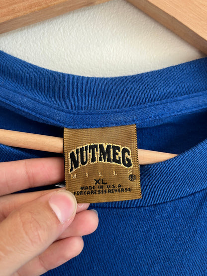 90s Duke Blue Devils Embroidered Nutmeg Tee (XL)