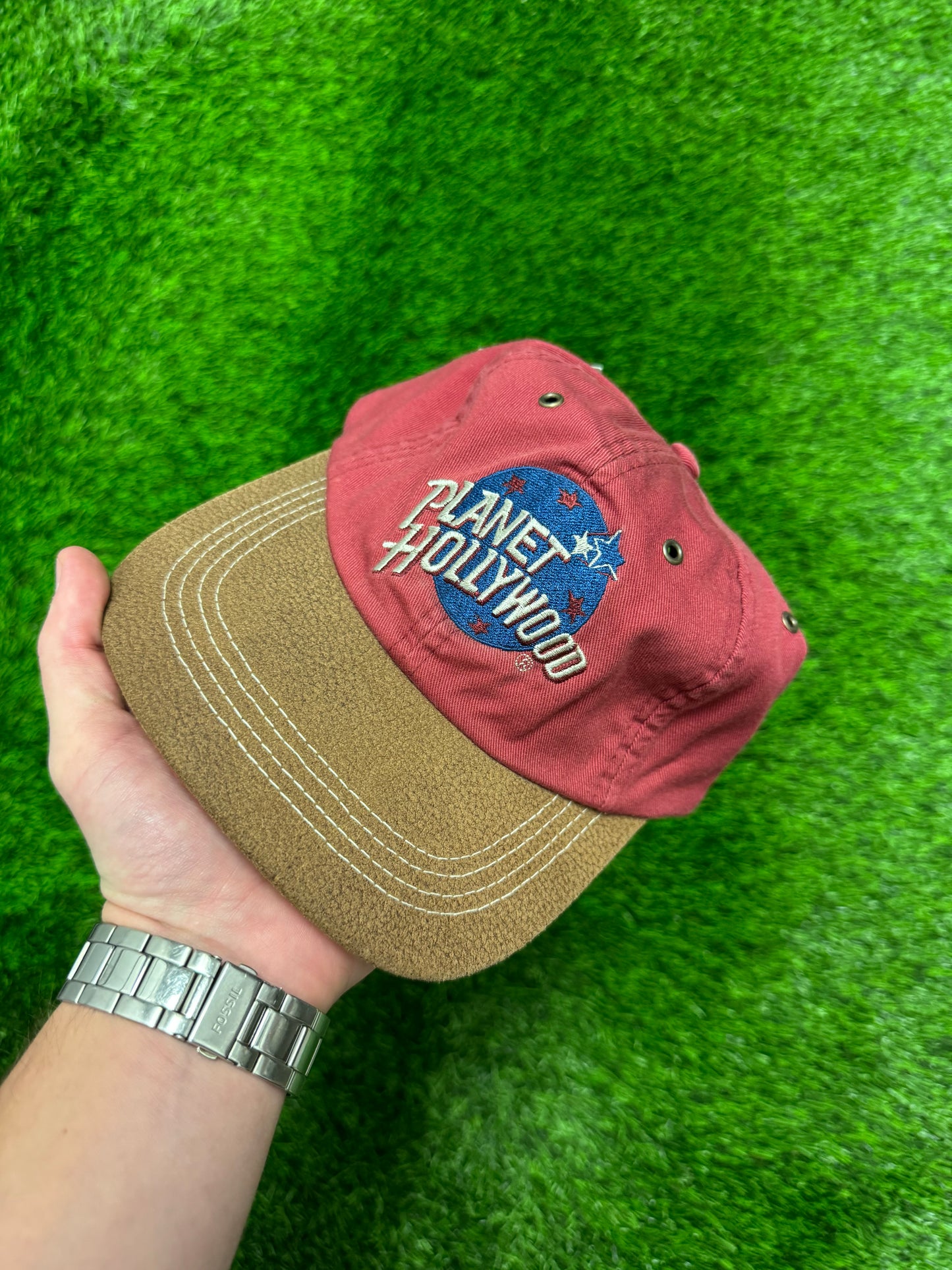 1995 Planet Hollywood Spell Out Vintage Adjustable Hat (OS)
