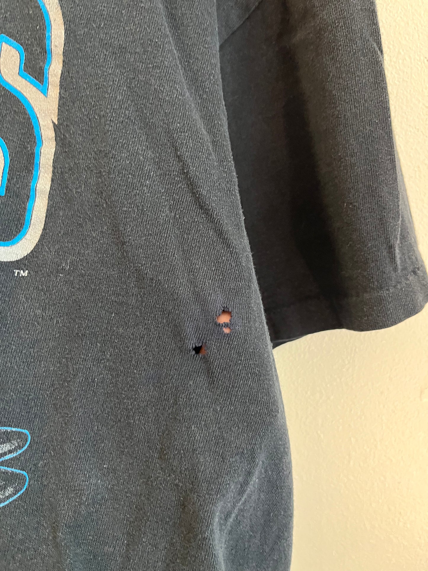 1993 Carolina Panthers Thrashed Helmet Tee (M)