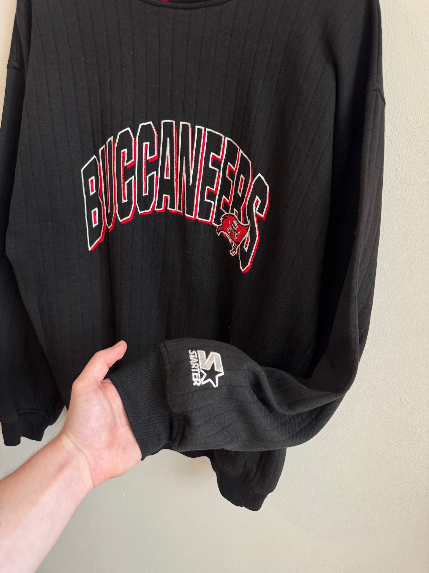 90s Tampa Bay Buccaneers Black Starter Crewneck (M)