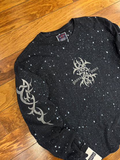 00s Guess Tribal Space Wash Long Sleeve Tee (XL)