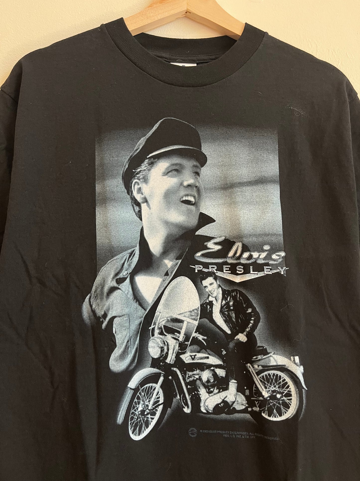 2003 Elvis Presley Music Motorcycle Tee (M)