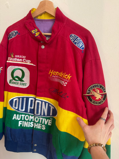 90s Jeff Gordon Dupont Quaker State Racing Jeff Hamilton Nascar Jacket (L)