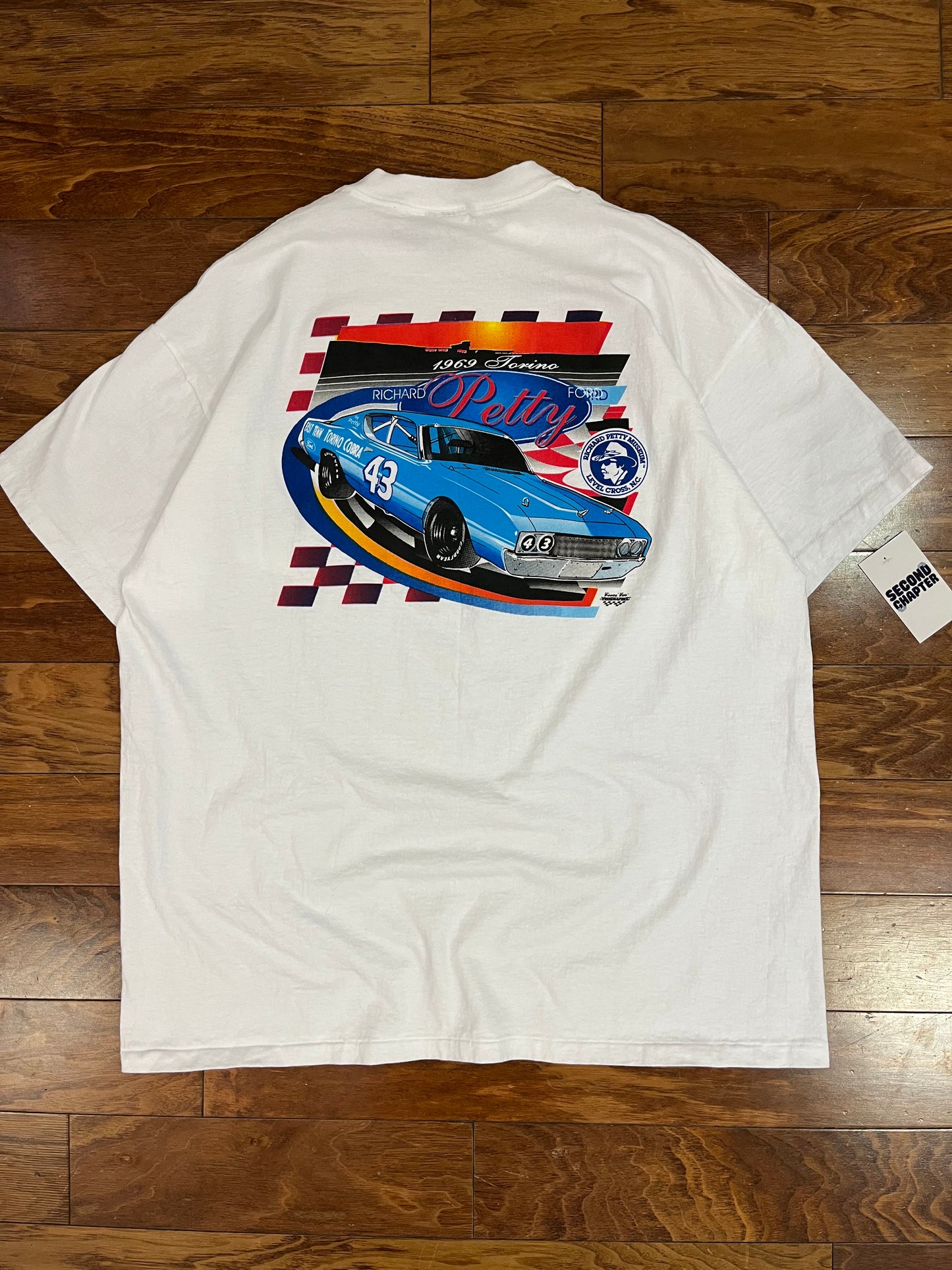 90s Richard Petty Vintage Nascar Pocket Tee (XXL)