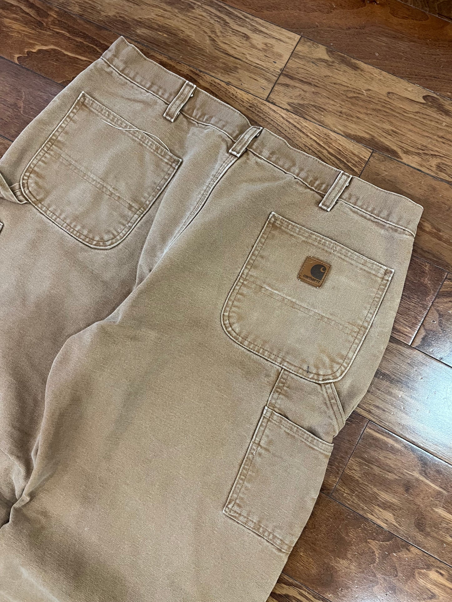 2009 Carhartt Flannel Lined Tan Pants (38 x 34)