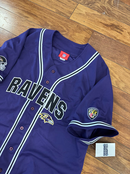 00s Baltimore Ravens Baseball Jersey (XL)