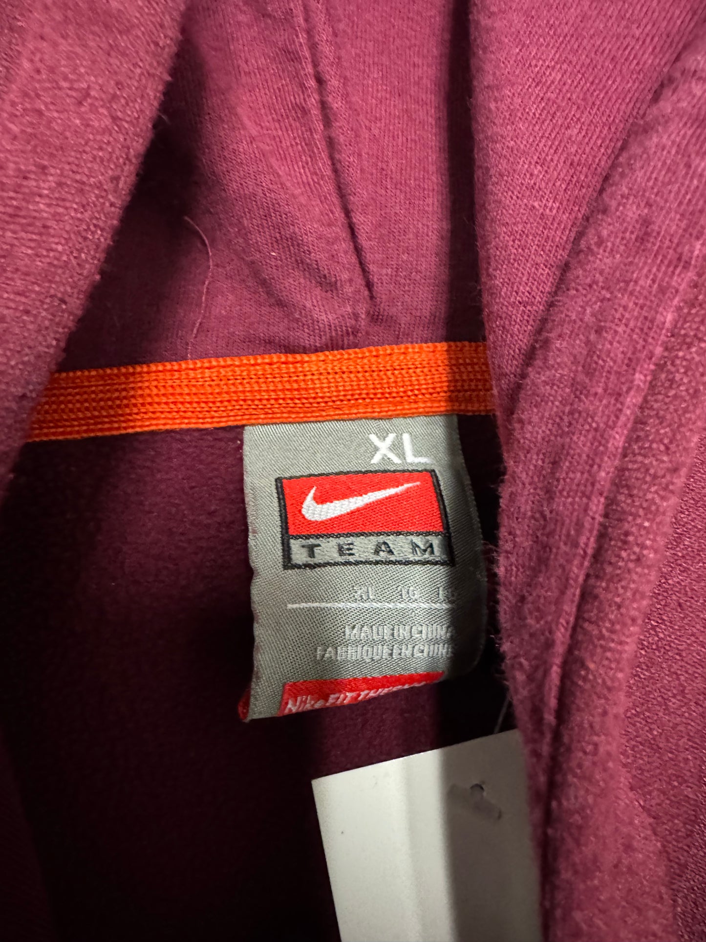 00s Vintage University of Virginia Tech Nike Center Swoosh Athletic Hoodie (XL)