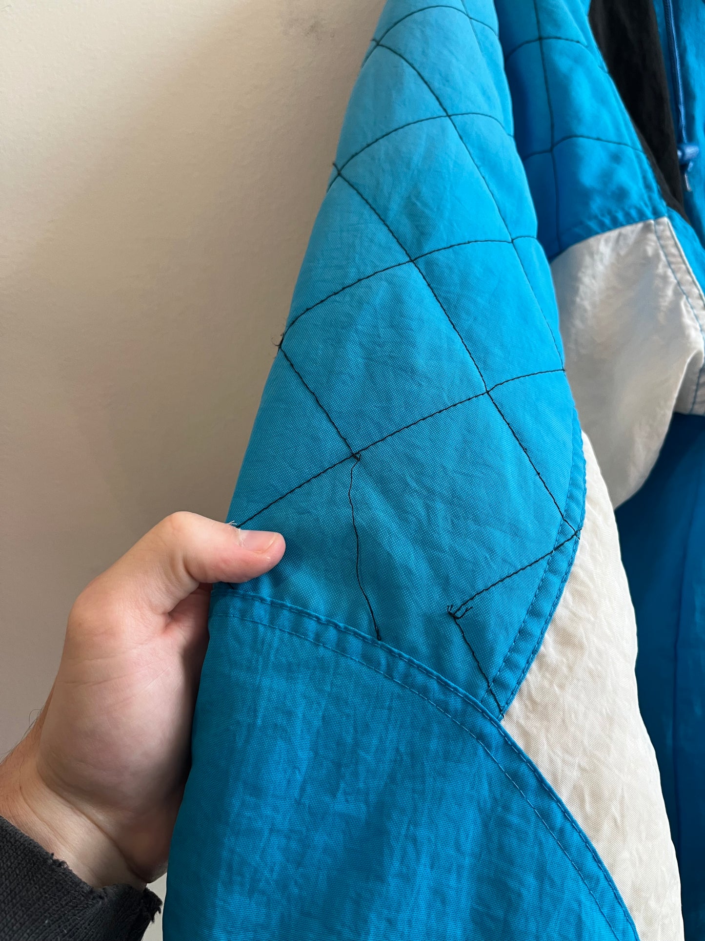 90s Carolina Panthers Starter Pro Line Blue Puffer Jacket (M)