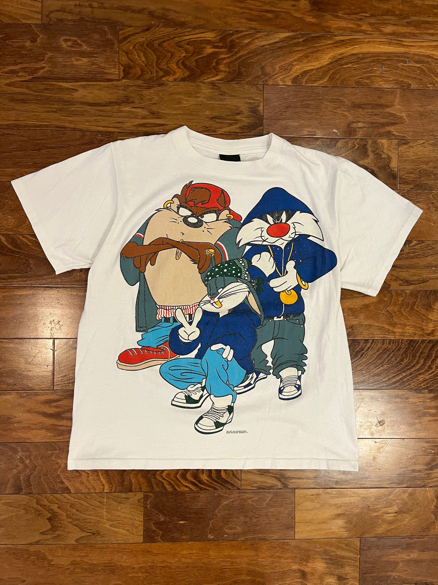 1993 Looney Tunes Bugs, Taz, & Sylvester Hip Hop Tee (L)