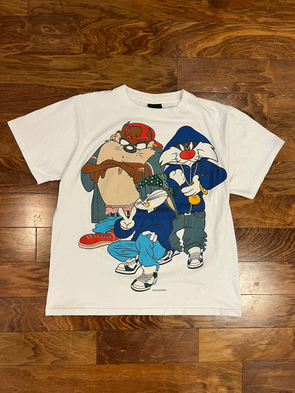 1993 Looney Tunes Bugs, Taz, & Sylvester Hip Hop Tee (L)