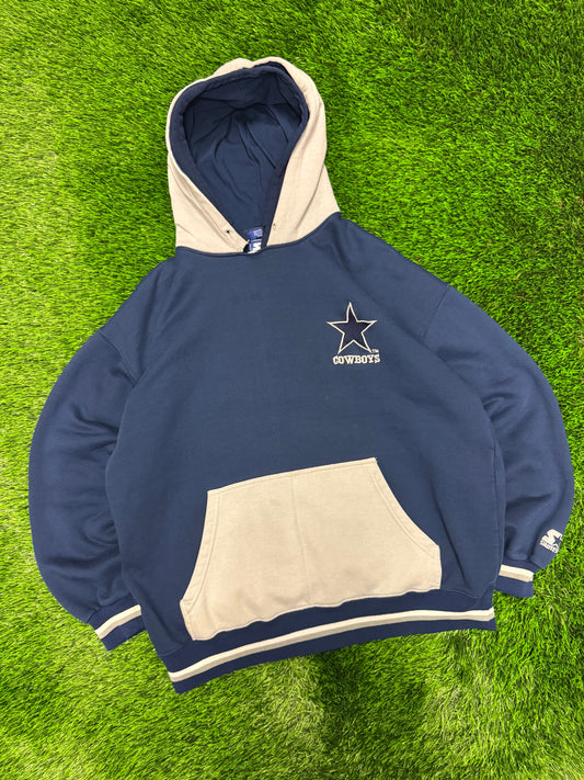 90s Dallas Cowboys Starter Distressed Hoodie (XL)