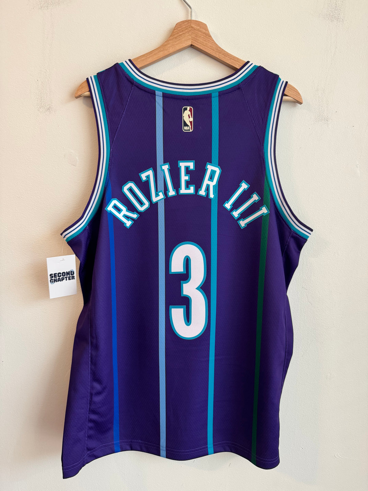 2019 Charlotte Hornets Terry Rozier III Jordan Swingman Purple Jersey (L)