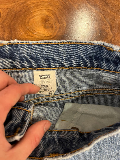 1998 Levi's 560 Mid Wash Shorts (32)