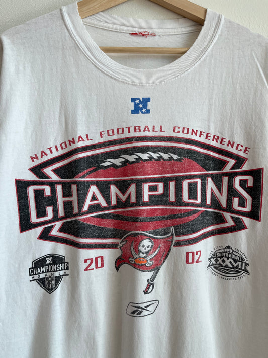 2002 Tampa Bay Buccaneers NFC Champions Tee (L)