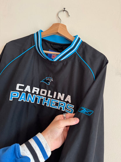 00s Carolina Panthers Reebok Spell Out Windbreaker (M)