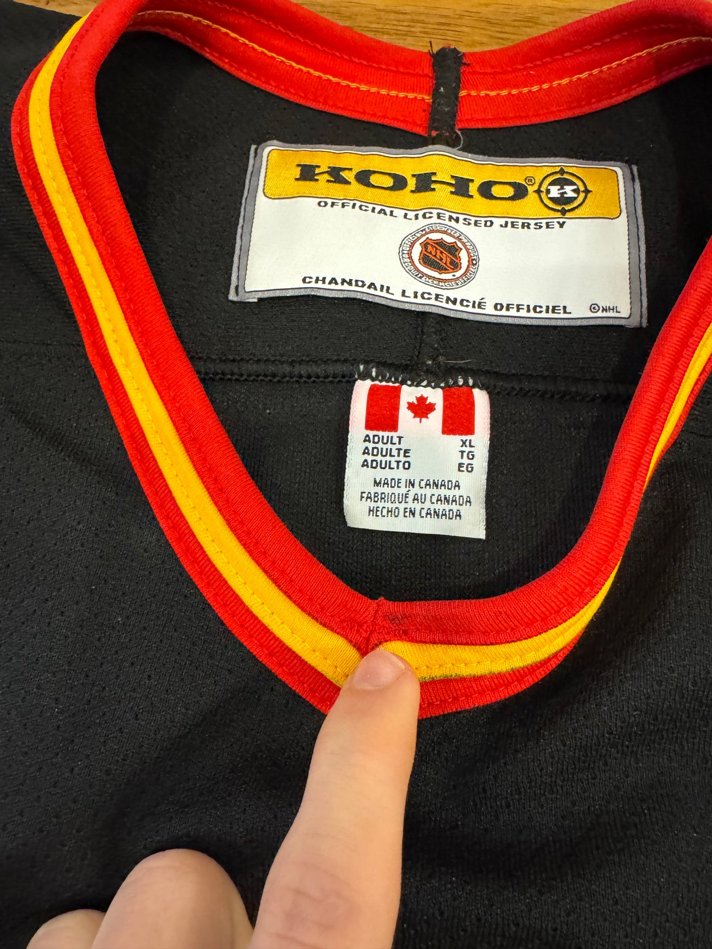 90s Calgary Flames Horsemen #4 Jersey (XL)