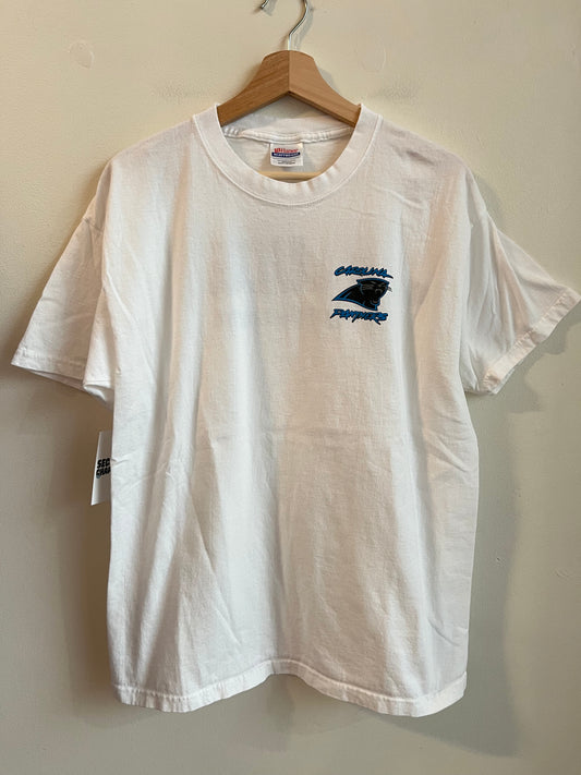 00s Carolina Panthers Cat Scratch Alltel Sponser Tee (L)