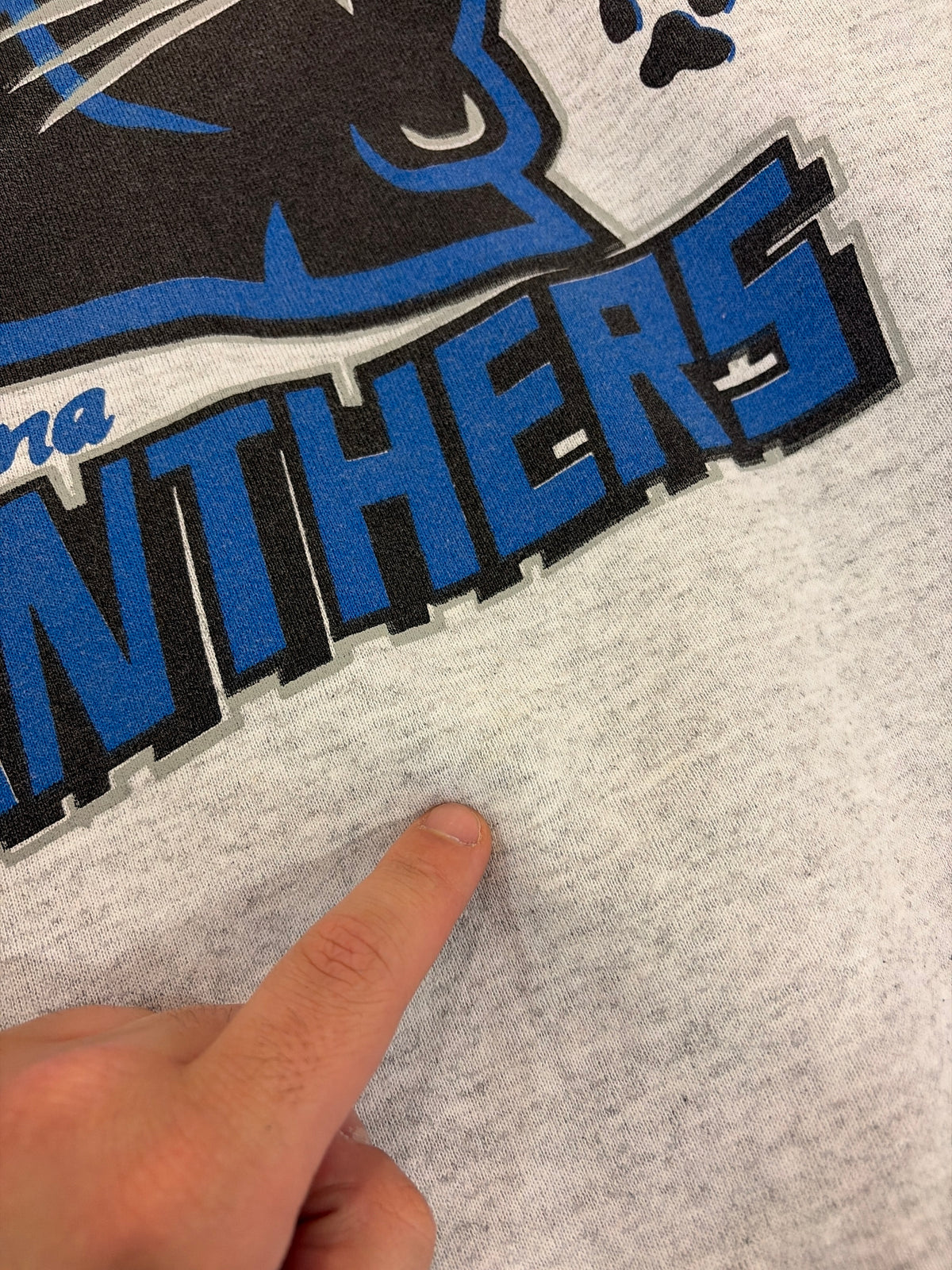 90s Carolina Panthers Paw Print Nike Crewneck (XL)