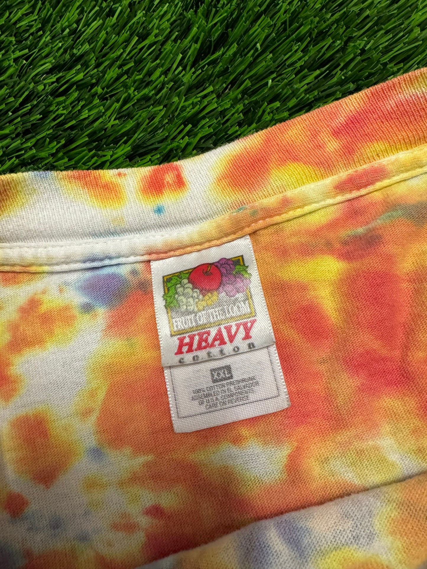 1999 Dragonstock Dragon Con Tie Dye Band Lineup Vintage Tee (XXL)