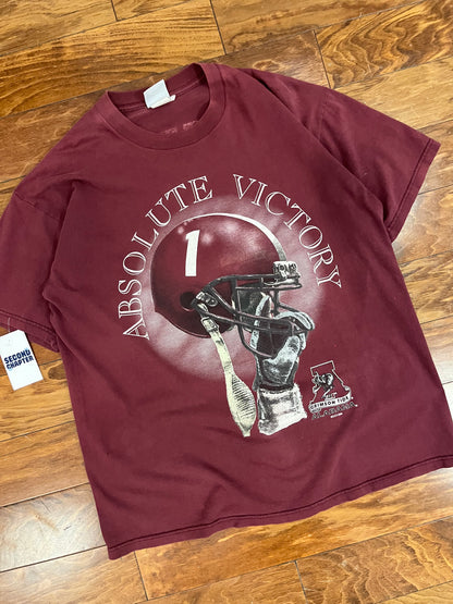 1996 University of Alabama Vintage Helmet "Absolute Victory" Tee (XL)
