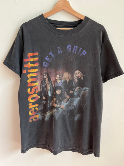 00s Aerosmith "Get A Grip" Faded Music Band Tee (L)