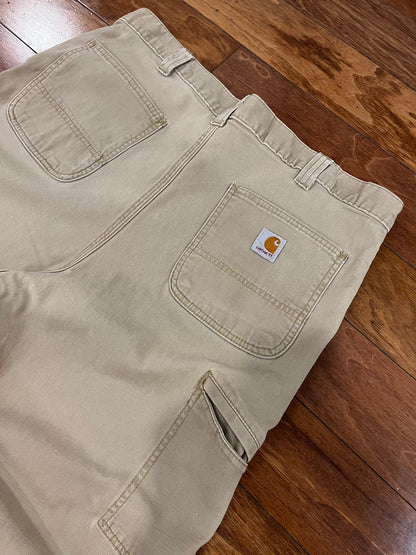 Carhartt Khaki Relaxed Fit Workwear Pants (38 x 34)